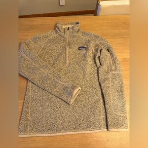 Patagonia Jacket Womens medium Pelican Better Sweater Quarter Zip Fleece